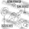 FEBEST LM-30302 Repair Kit, stub axle